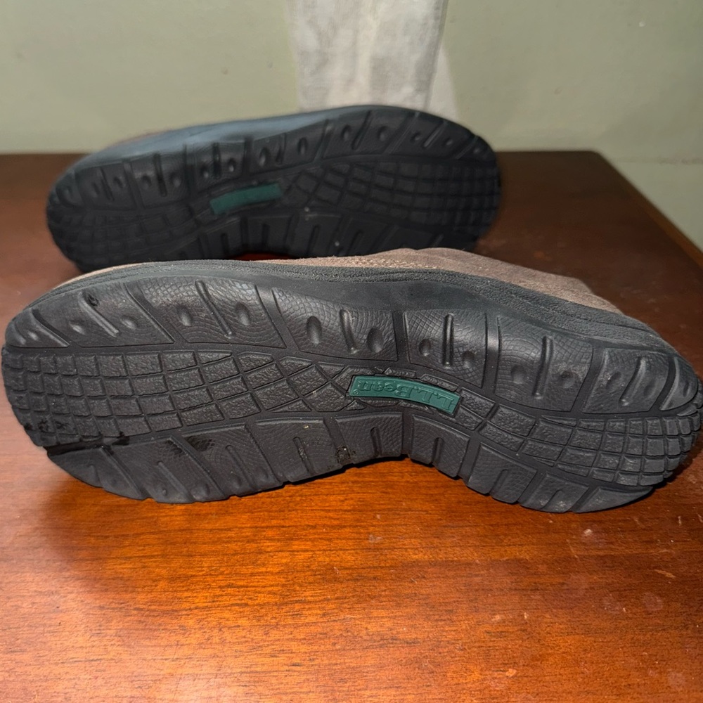 L.L. Bean Suede Light Blue Comfort Slip On Moccasins Women’s Shoes Size 8W - Picture 14 of 15